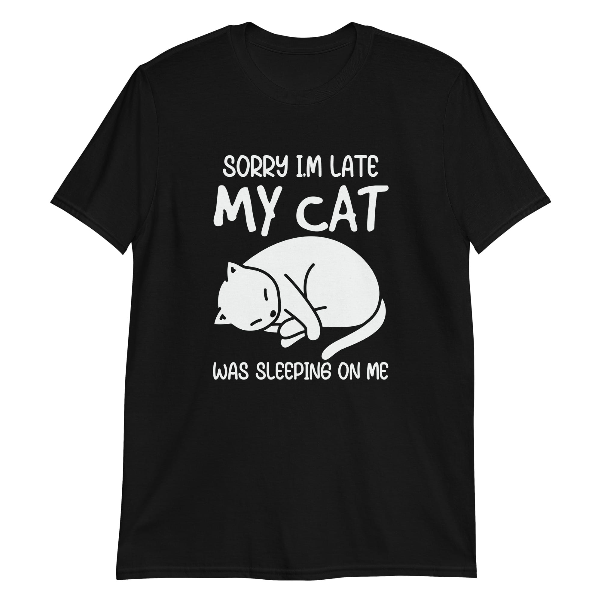 unisex-basic-softstyle-t-shirt-black-front-69c63b4329e5f.jpg Cat Nap T Shirt