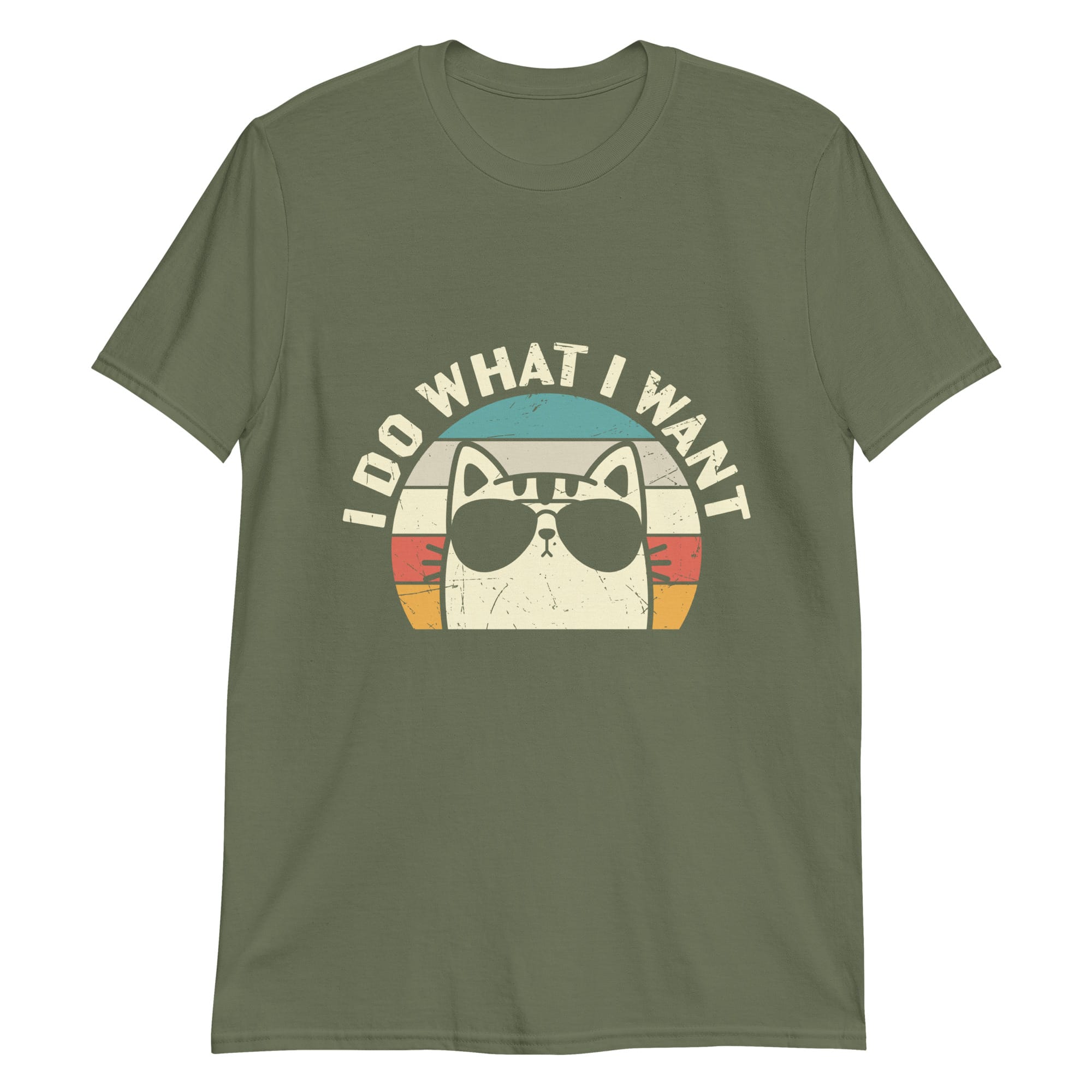 unisex-basic-softstyle-t-shirt-military-green-front-69c6d6ced38ae.jpg i do what i want cat shirt