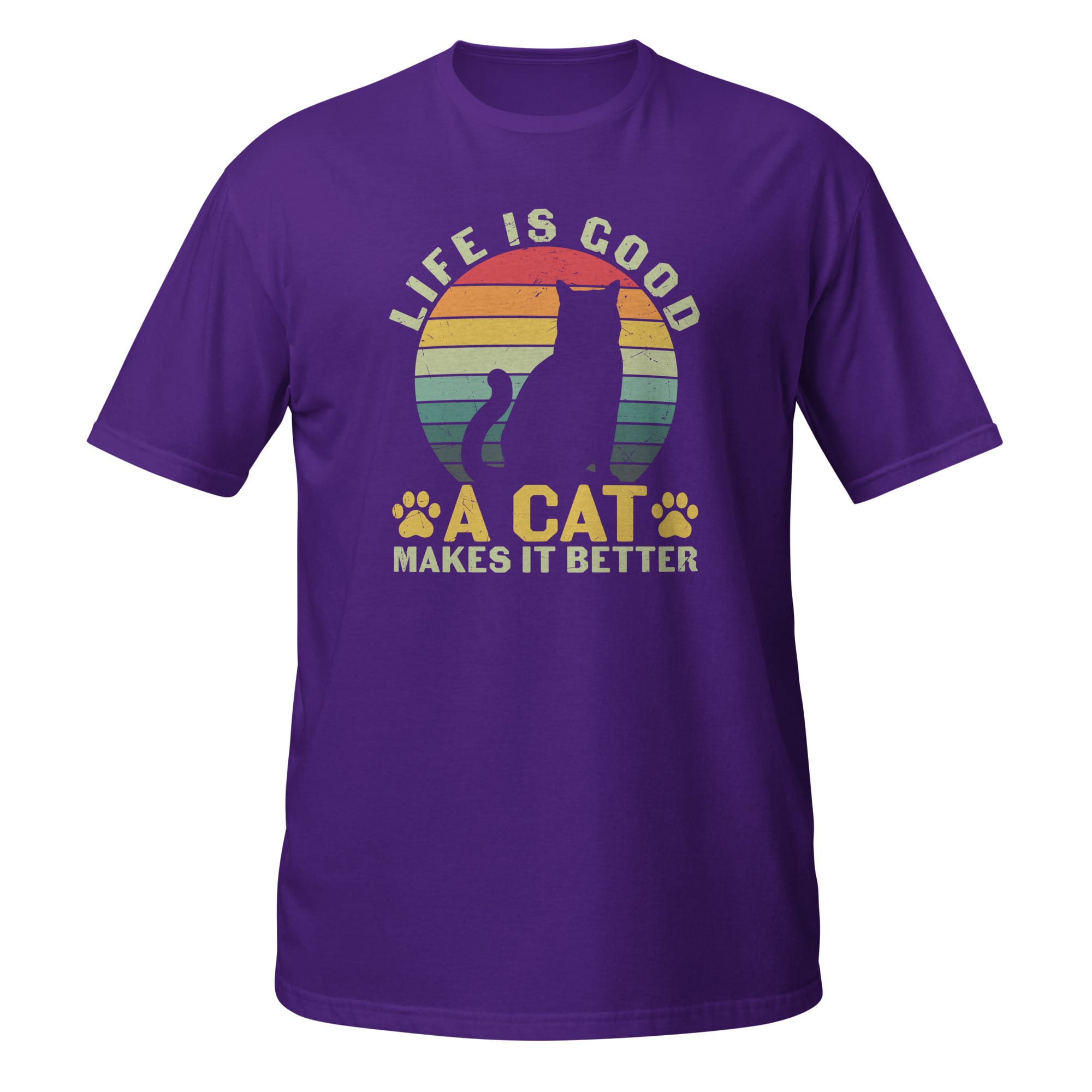Life Is Good Cat T Shirts