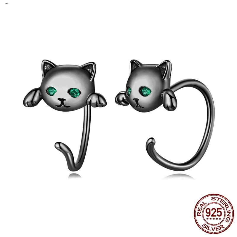 sterling silver cat ring