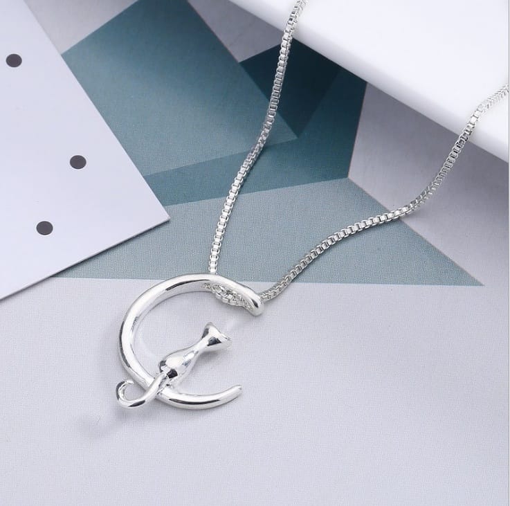 Cat Moon Necklace