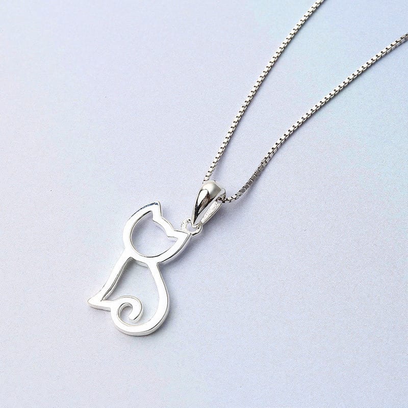 2270164605837.jpg sterling silver cat pendant necklace