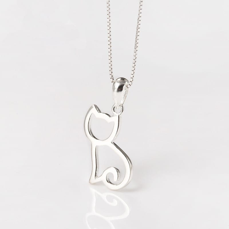 272382457355.jpg sterling silver cat pendant necklace