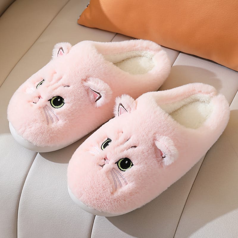 black cat slippers