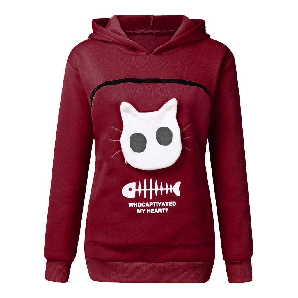 Cat Sweatshirt pouch