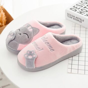 Cozy Women Cat Slippers – Ultra-Soft Plush House Shoes 1612436899219
