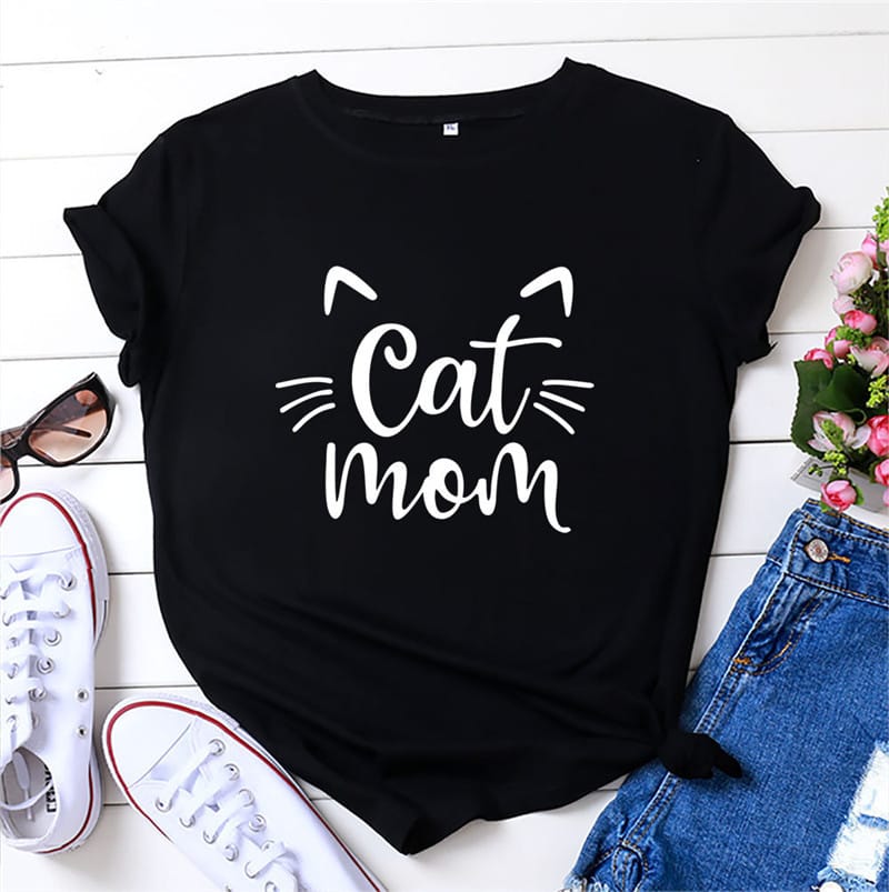 Cat mom shirt