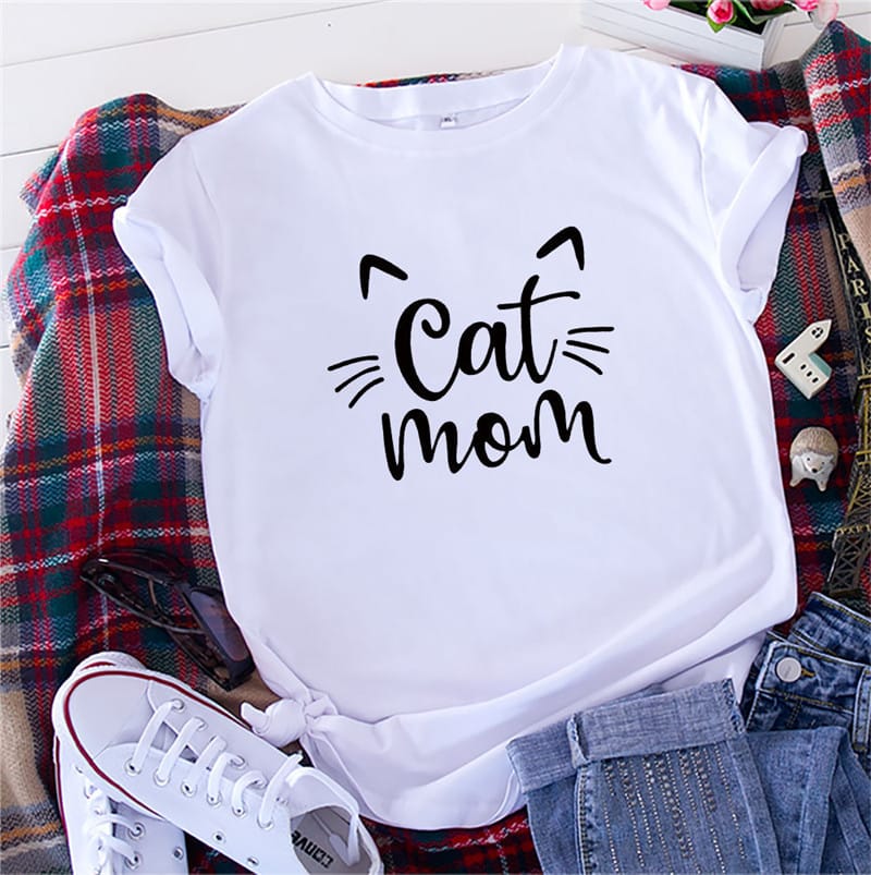 Cat mom shirt