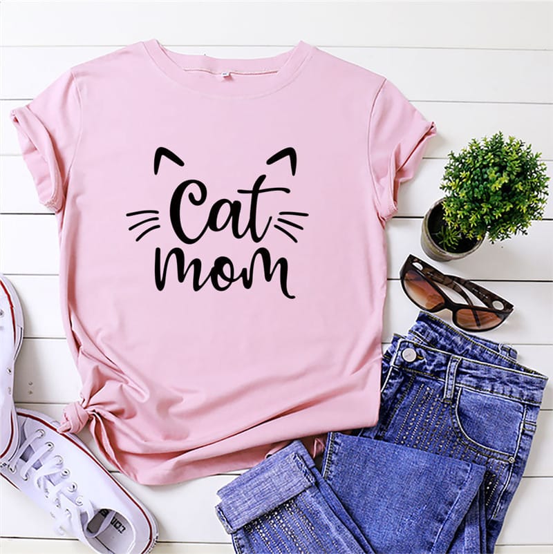 Cat mom shirt