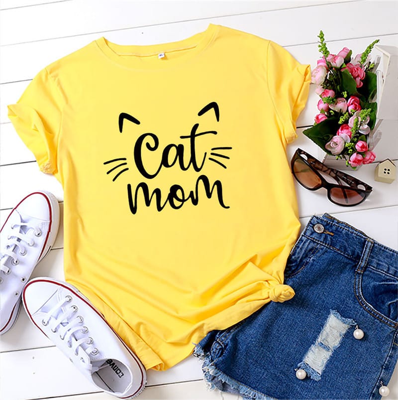 Cat mom shirt