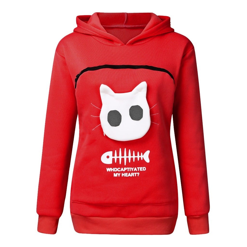 Cat Sweatshirt pouch
