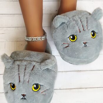 Adorable Realistic Cat Slippers – Warm Plush Cat Shoes 1cb578b3 4aed 4040 87a4 cea158347e89