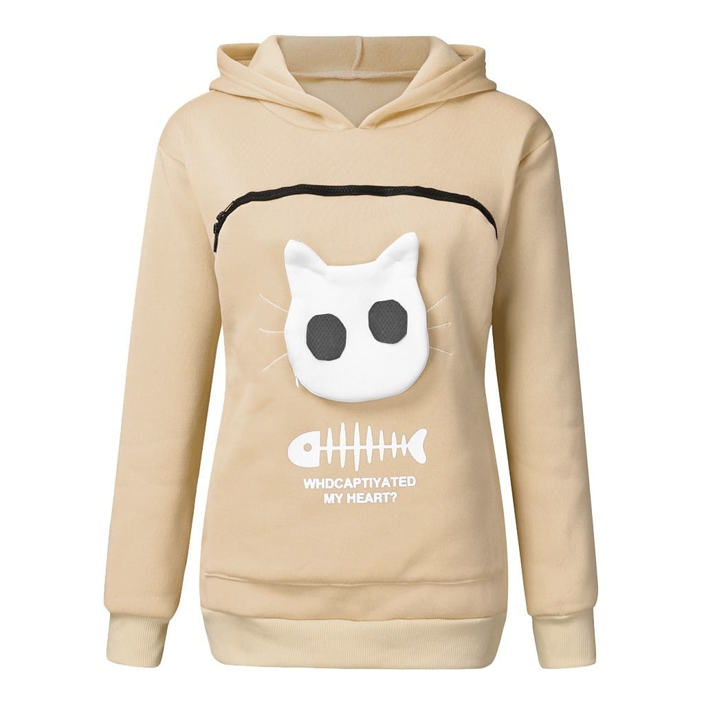 Cat Sweatshirt pouch