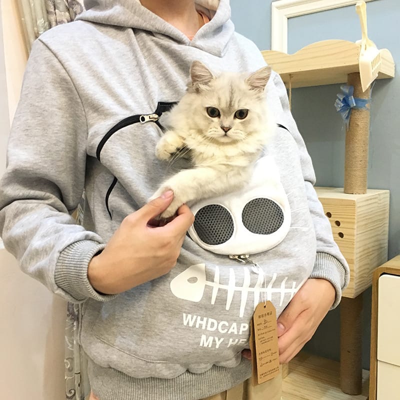 Cat Sweatshirt pouch