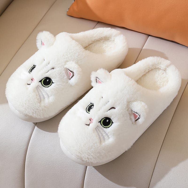 black cat slippers
