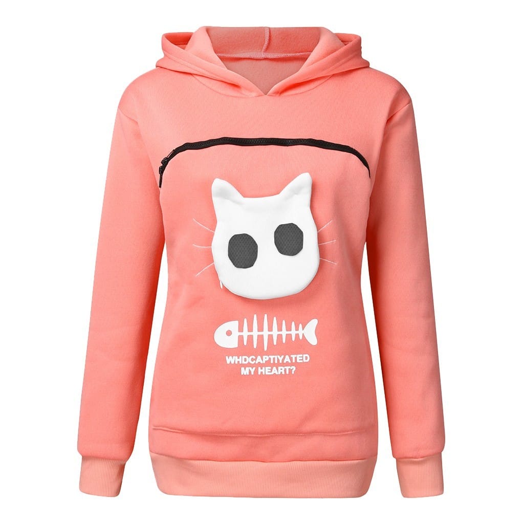 Cat Sweatshirt pouch