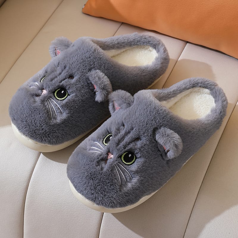 black cat slippers