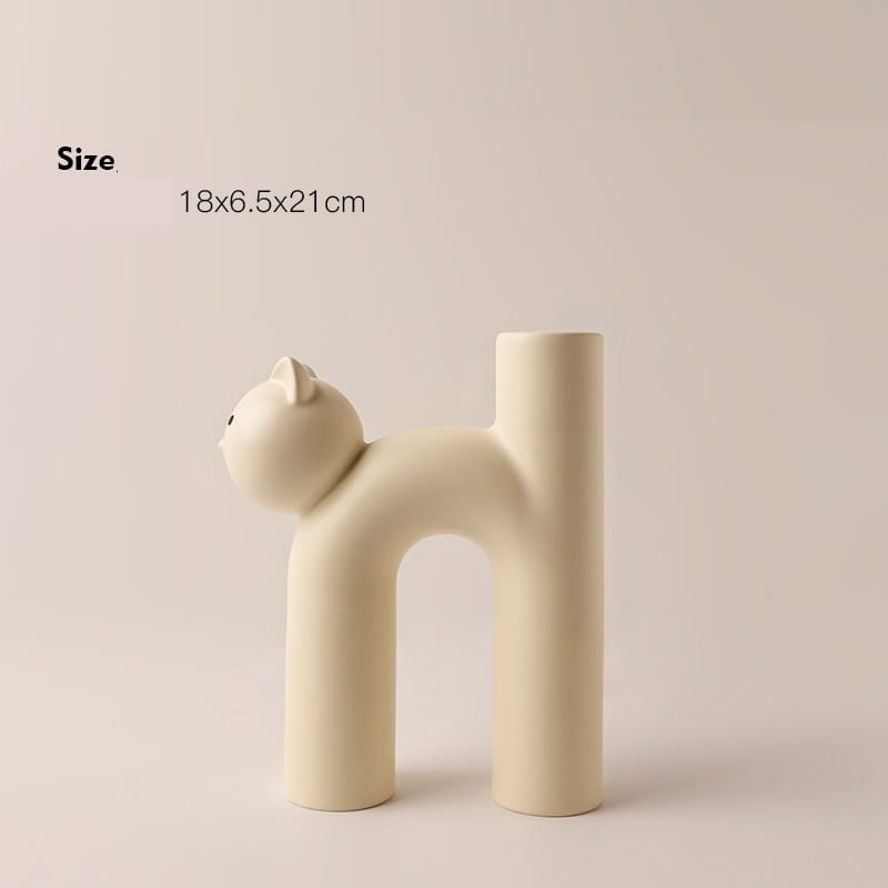 cat shaped vase