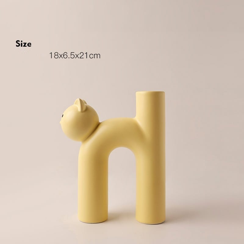 cat shaped vase