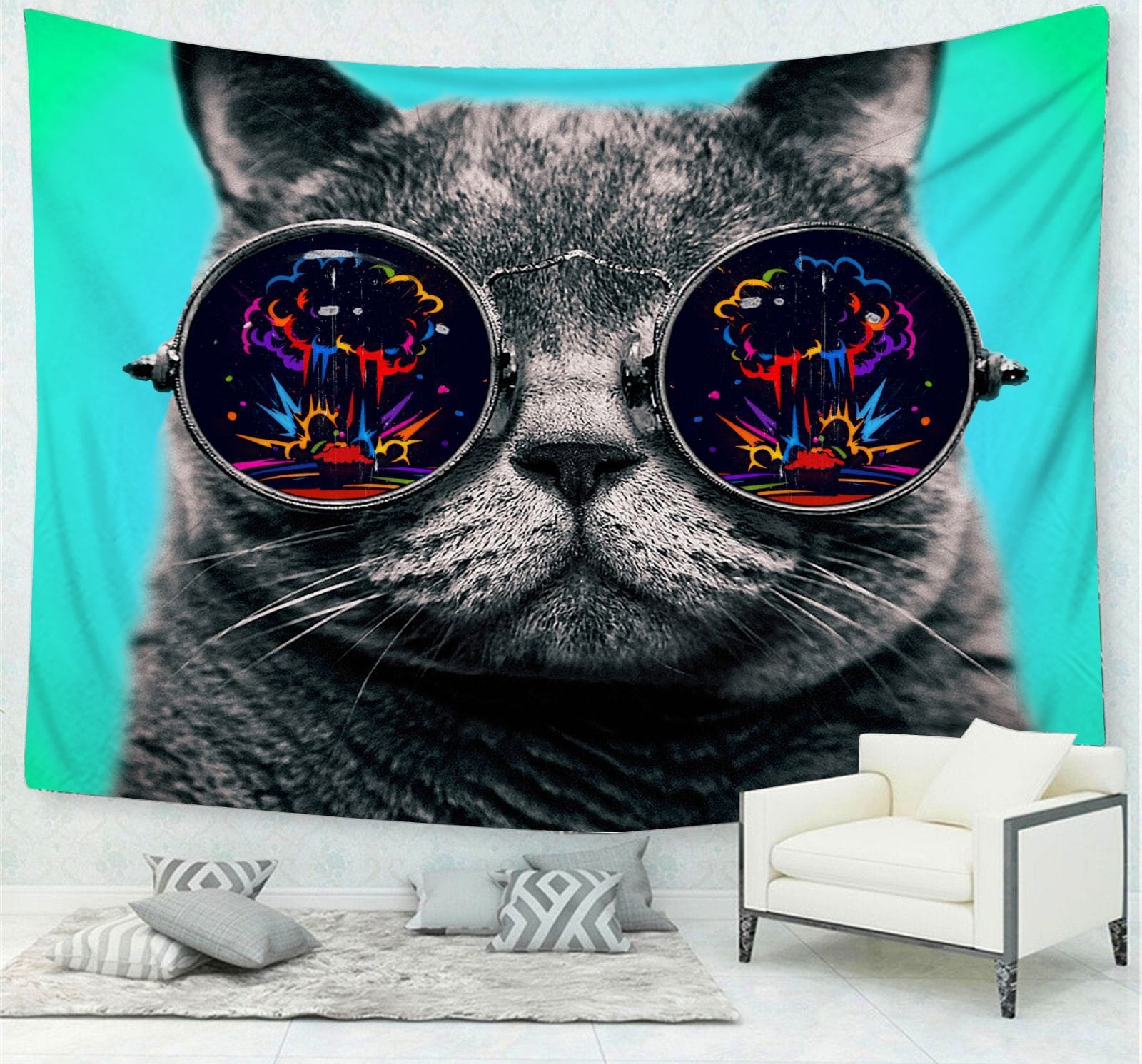 Black Cat Tapestry