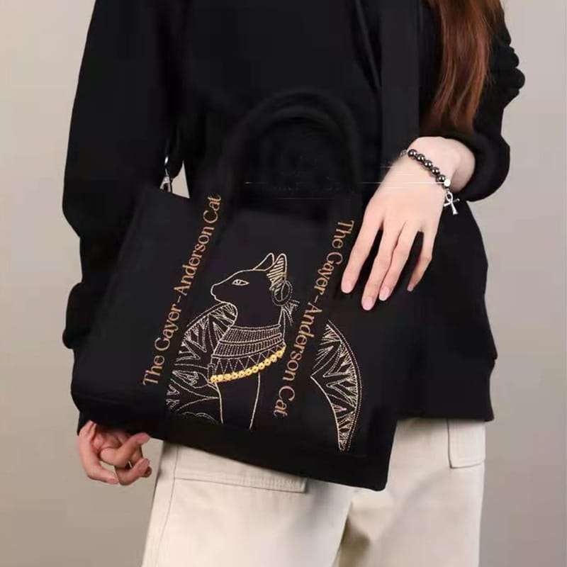 black cat handbag