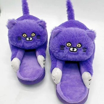 Cute Cat Plush Slippers – Soft Hugging Cat Indoor Footwear b5e9f059 0161 4f62 a64d 6b355f4eddb9