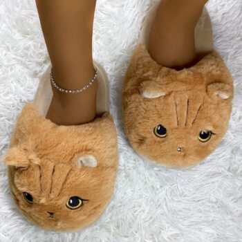 Adorable Realistic Cat Slippers – Warm Plush Cat Shoes b90f11ac 313e 4994 a6ee cf10196c92bc