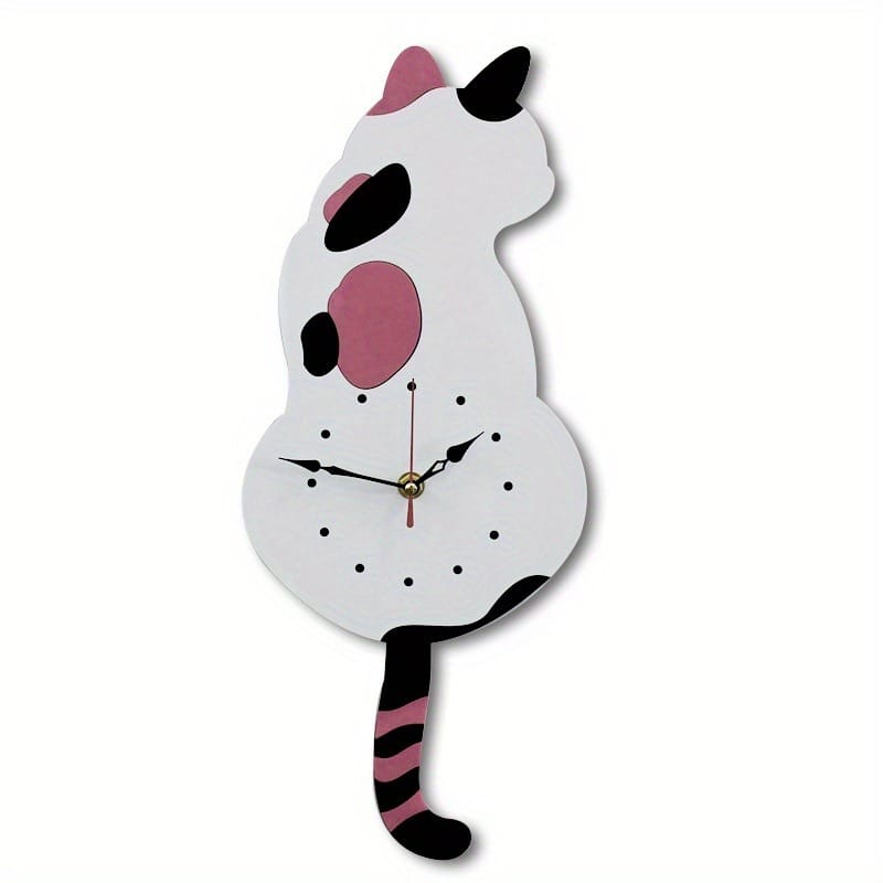 cat clock moving tail