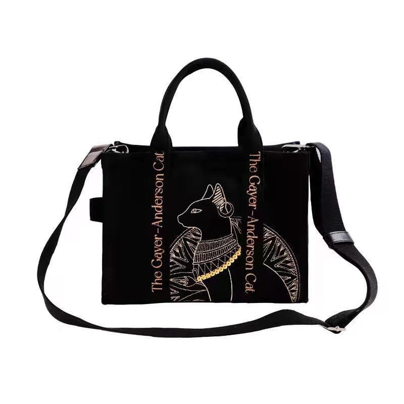 black cat handbag