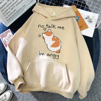Funny Angry Cat Hoodie – "No Talk Me" Graphic Hoodie 90baed6b 261e 4172 9c0b fed7f4b04dea 5